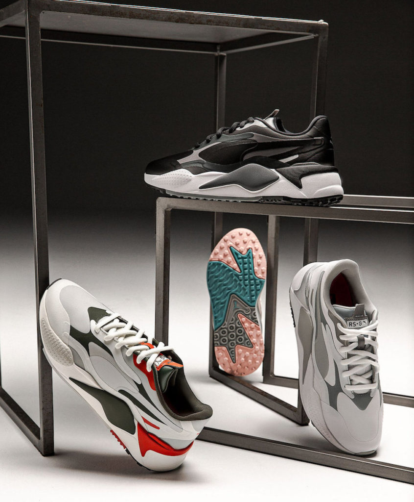 Puma Golf has released a new silhouette for golfers, utilizing the same design incorporated in the original Puma RS running shoes.
