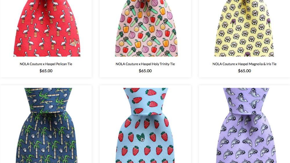 NOLA Couture x Haspel ties.