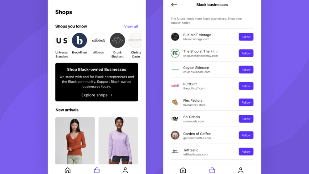 Shopify's Shop app