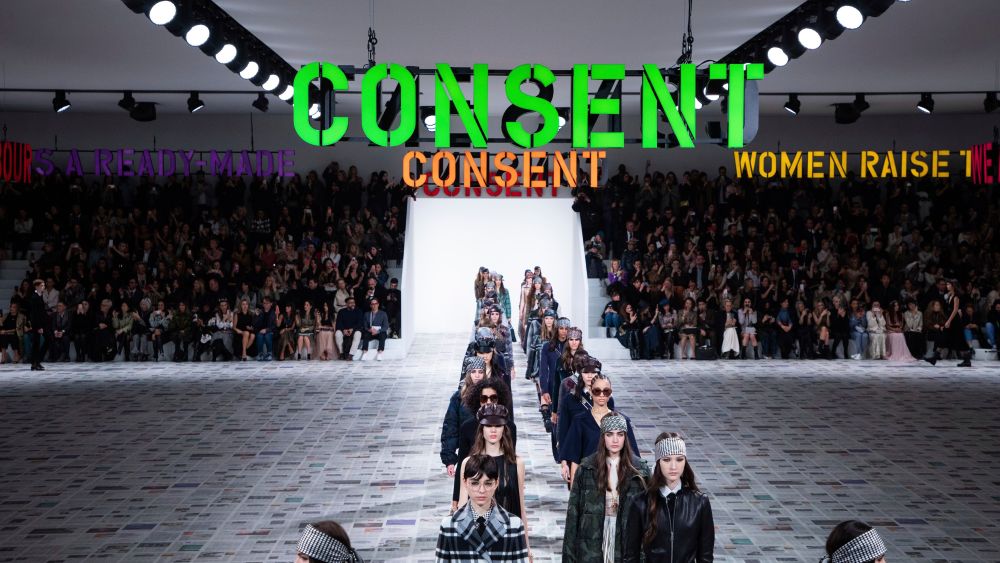 Models wear creations for the Dior fashion collection during Women's fashion week Fall/Winter 2020/21 presented in ParisFashion F/W 2020/21 Dior, Paris, France - 25 Feb 2020