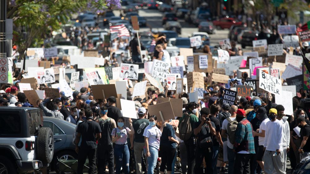 Los Angeles George Floyd Black Lives Matter Protests Hollywood