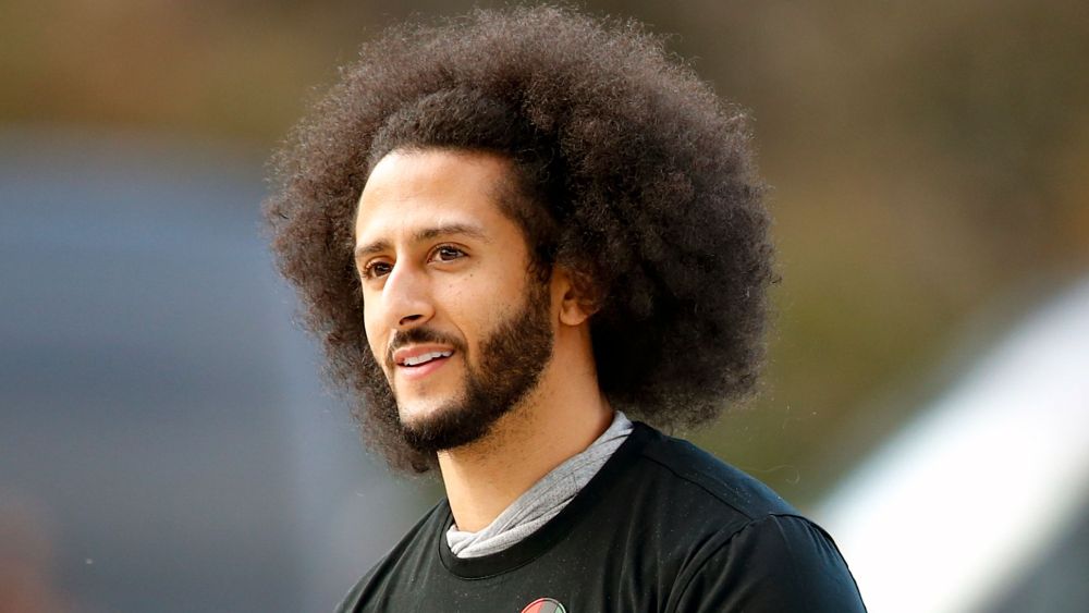 Free agent quarterback Colin Kaepernick arrives for a workout for NFL football scouts and media in Riverdale, Ga. Kaepernick has been a leader in the fight for social justice by people of color not just in the football world or the sports world. Recent developments have raised his profile and, more significantly, reminded many of the sacrifices he has made while protesting social injustice and police brutalityOn Football Kaepernick Platform, Riverdale, United States - 16 Nov 2019