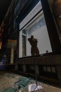 Alan Bilzerian store front on Newbury Street in Boston.