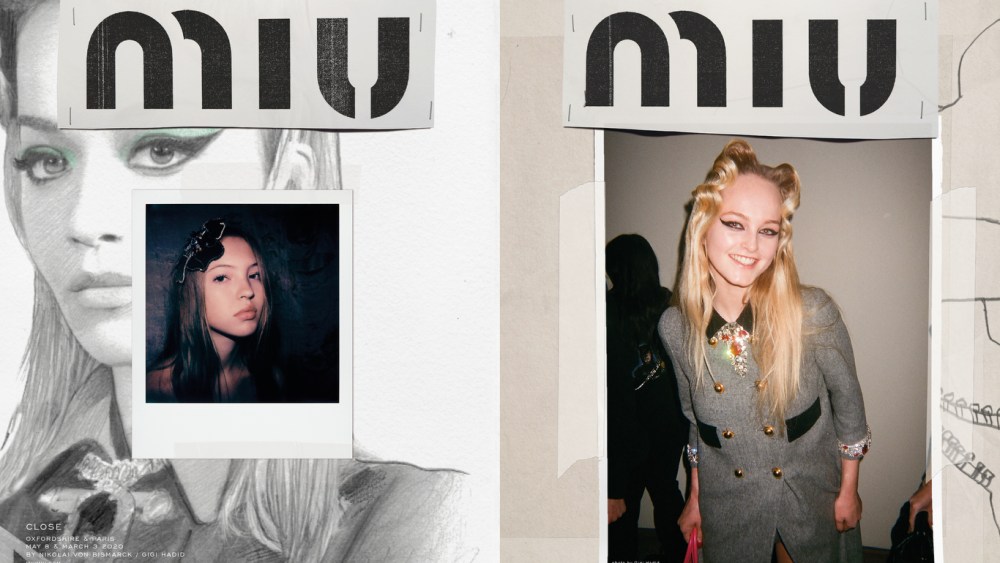 Miu Miu campaign image shot by Gigi Hadid