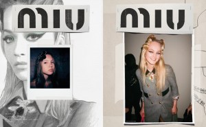 Miu Miu campaign image shot by Gigi Hadid