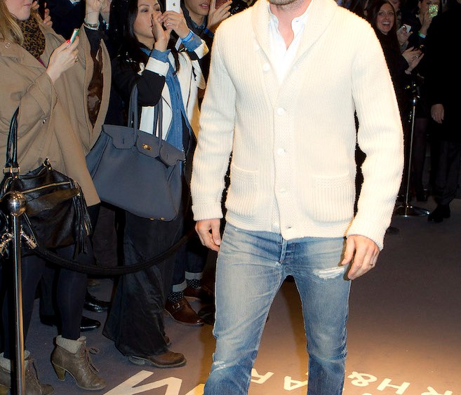 Grandad style like David Beckham's cardigans are a summer style statement.