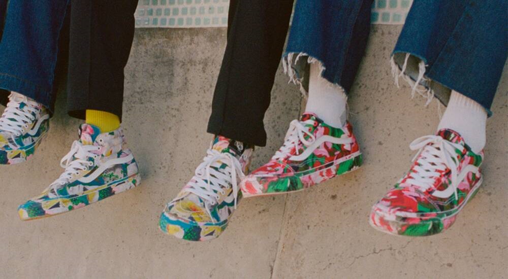 Paris fashion house Kenzo has partnered with California skate brand Vans for Spring-Summer 2020 in a new floral footwear collection.