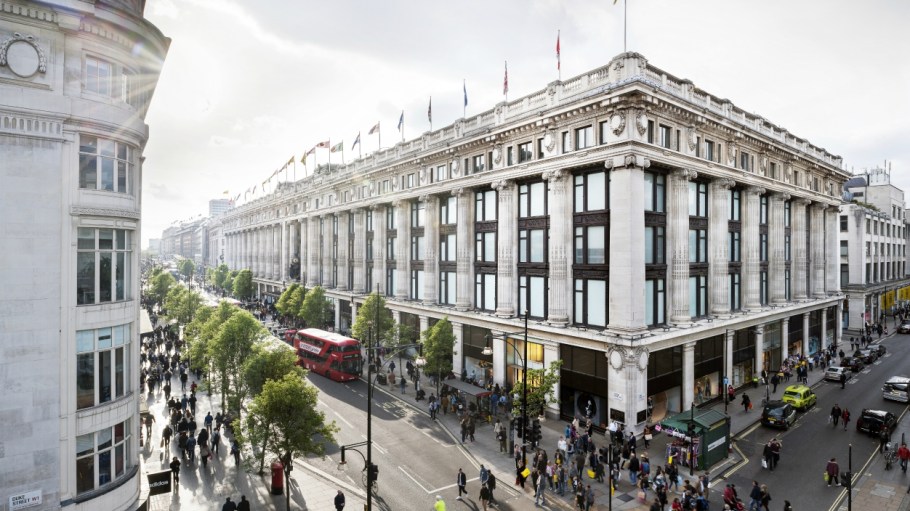 British retailer Selfridges cuts 450 jobs across four stores and online, after Harrods, John Lewis and Marks and Spencer also made cuts.