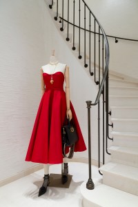 The original stone staircase in the 18th-century building adds a residential feel.