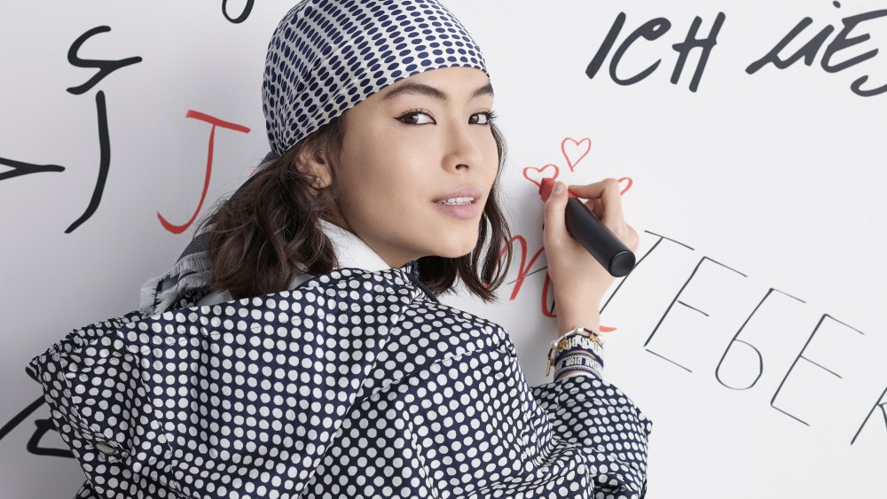 A look from the Dior capsule collection for Isetan.