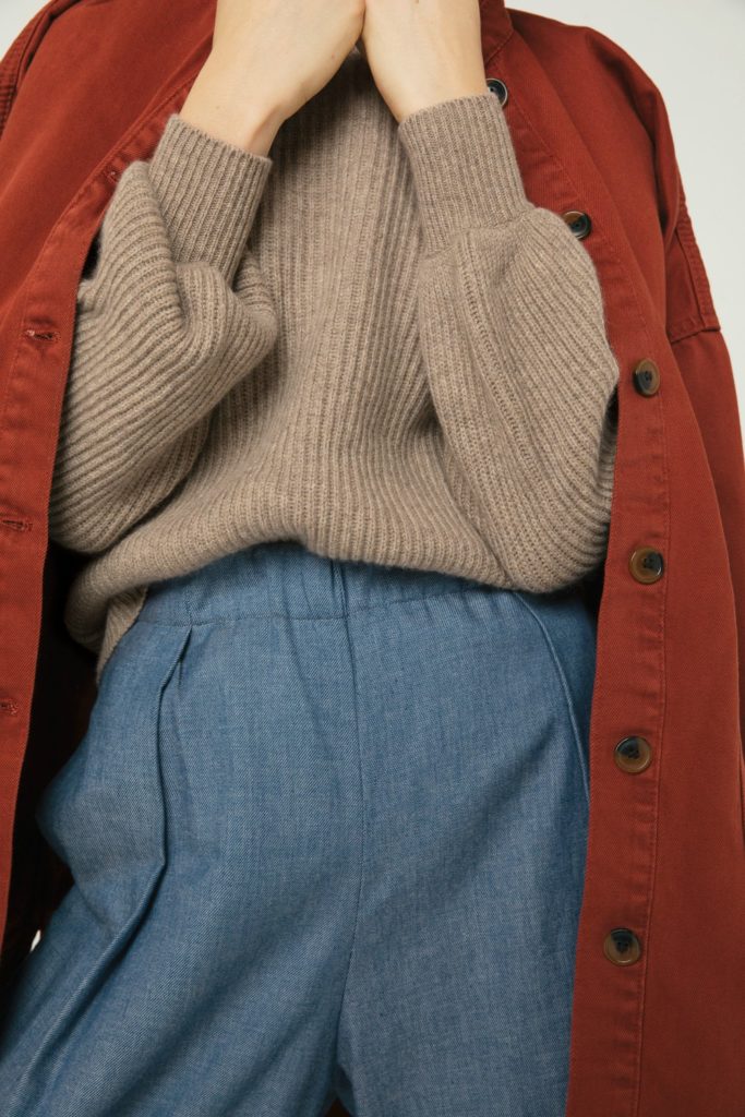 Knit by Johnstons of Elgin, Frances Austen sweaters can be repaired in the U.K.