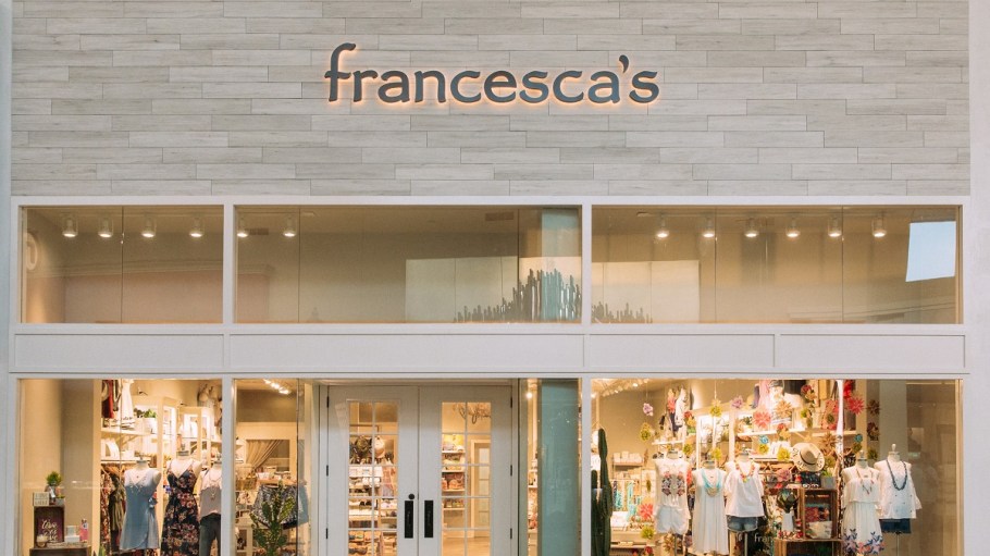 FraFrancesca’s revealed a 50 percent sales drop to $43.8 million in first-quarter earnings report, but expects a less-alarming second quarter.ncesca's has reopened 674 of 702 boutiques, although most of them are operating at reduced capacity and hours in accordance with local regulations.