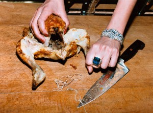'Roast Chicken and Bulgari Jewels [French Vogue, Paris]', 1994.