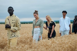 Backstage at Jacquemus RTW Spring 2021