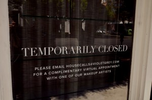 Stores on Melrose Place in Los Angeles experience a drop in popularity due to COVID-19.