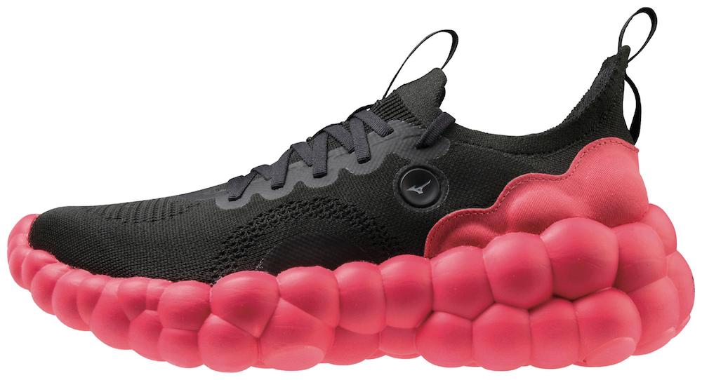 The Mizuno Energy performance sneaker offers a striking silhouette and new midsole material innovation designed to enhance energy return.