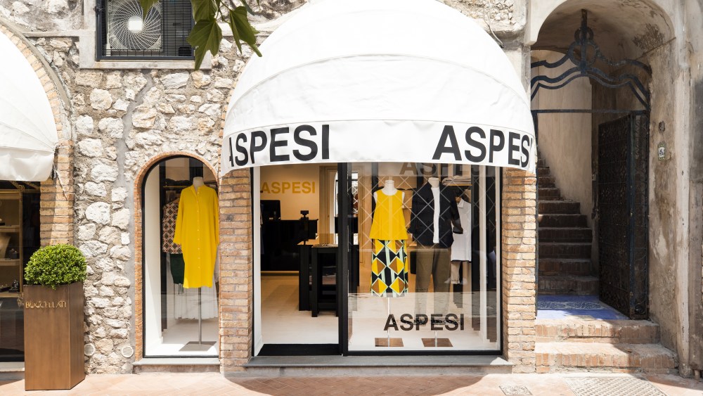 The new Aspesi store in Capri