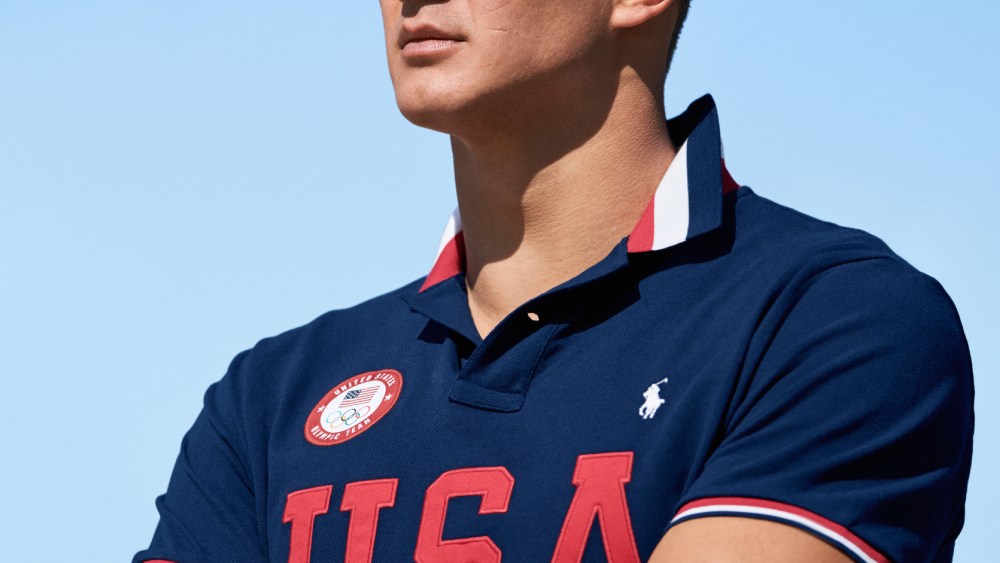 Swimmer Nathan Adrian in the One-Year-Out collection.