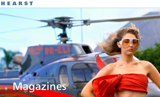 Hearst Magazines' landing page.