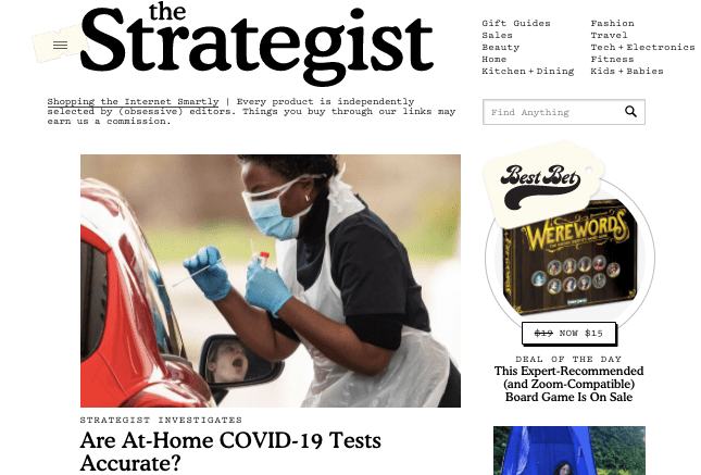 New York Magazine's The Strategist