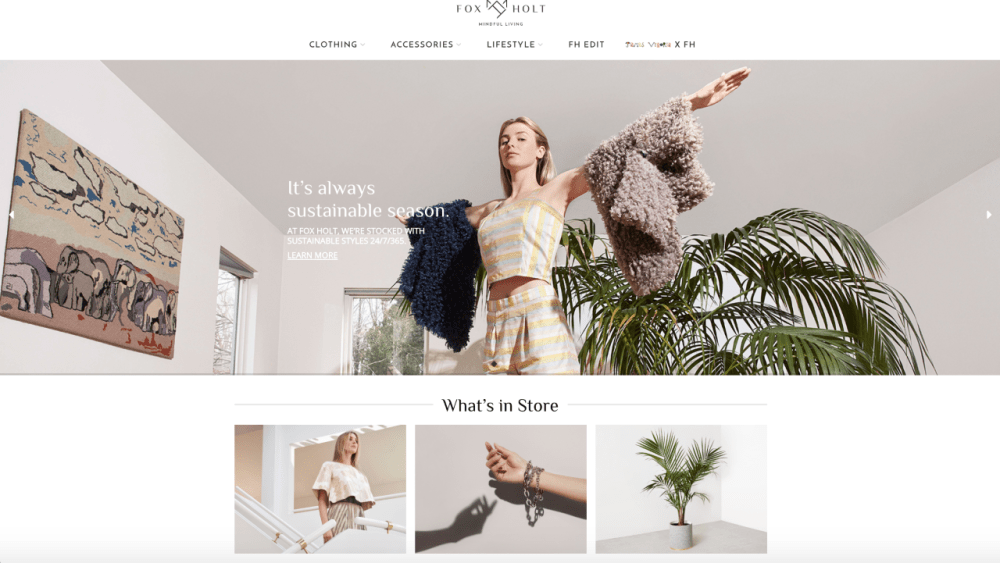 Fox Holt, sustainability, retailer, e-commerce, entrepreneurs, brands, fashion