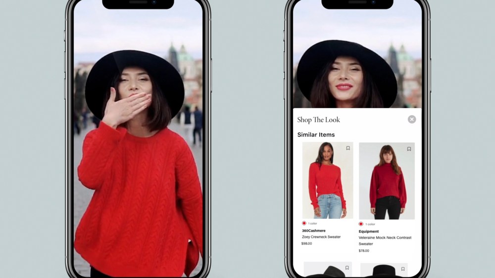 Verishop Explorer shoppable social media content
