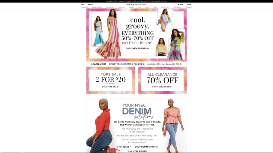 Second chances were given to New York & Co. and Fashion to Figure after sale to Saadi Group, which will operate the businesses online.
