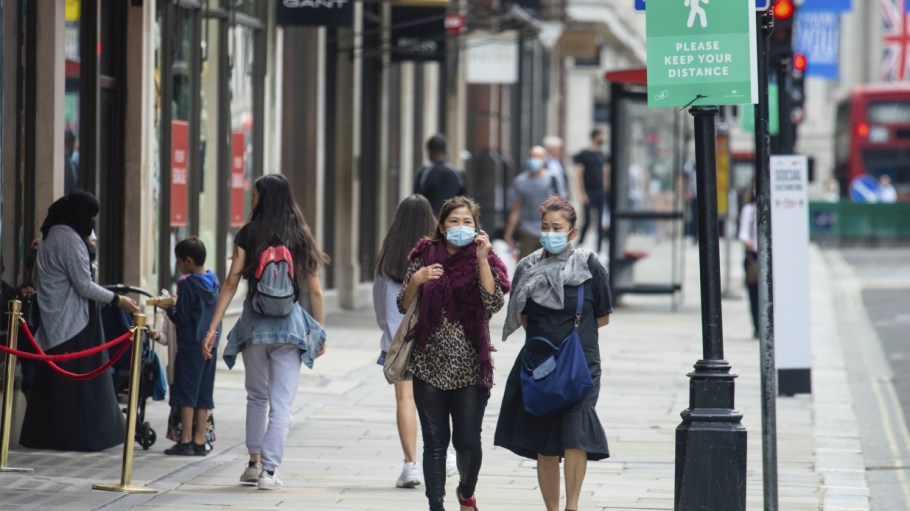 The U.K.'s July retail sales were back at pre-pandemic levels, but volume at apparel stores remain lower than what they were in February.