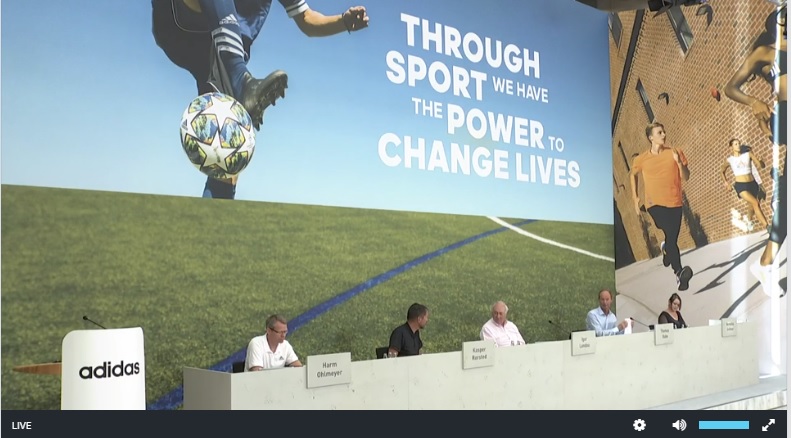 Adidas Shareholders Grill Management at Virtual AGM
