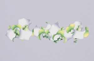 Alice Aycock. Wavy Enneper: White and Green on Gray, 2011. Edition 1/6 Digital inkjet print on fine art paper. 18 x 24 inches. Courtesy of the artist.