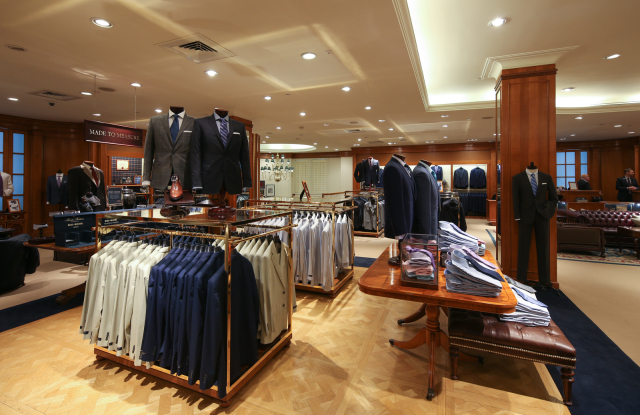 The Brooks Brothers Madison Ave. flagship., photographed on April 19, 2018 in New York.