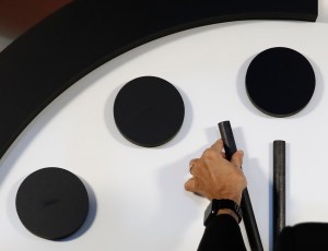 The Bulletin of the Atomic Scientists put the Doomsday Clock at 100 seconds before midnight in January.