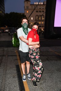 Street style at The  Drive-In at Hotel Figueroa featuring Women Under the Influence, in Los Angeles.