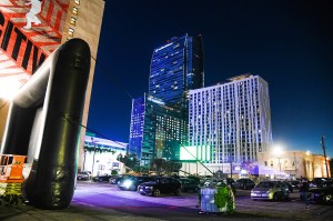 Atmosphere at The  Drive-In at Hotel Figueroa featuring Women Under the Influence, in Los Angeles.