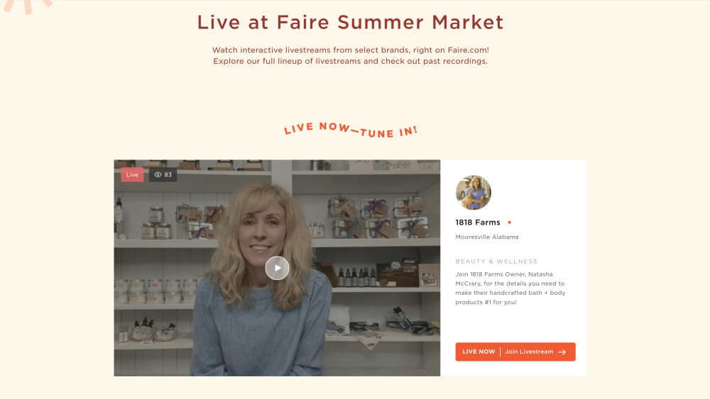 The first Faire Summer Market got under way on Wednesday.
