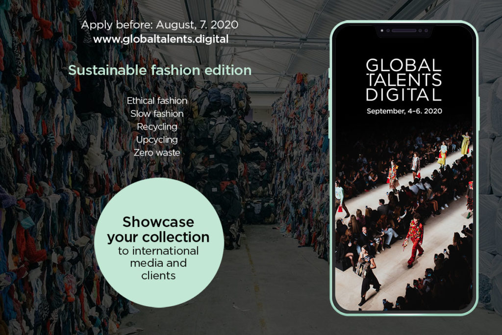 After a major success in June 2020 that reached an audience of 640,000 in two days, with streams that were viewed as many as 2.5 million times, Global Talents Digital is hosting its second fashion event, this time dedicating the show to sustainability.