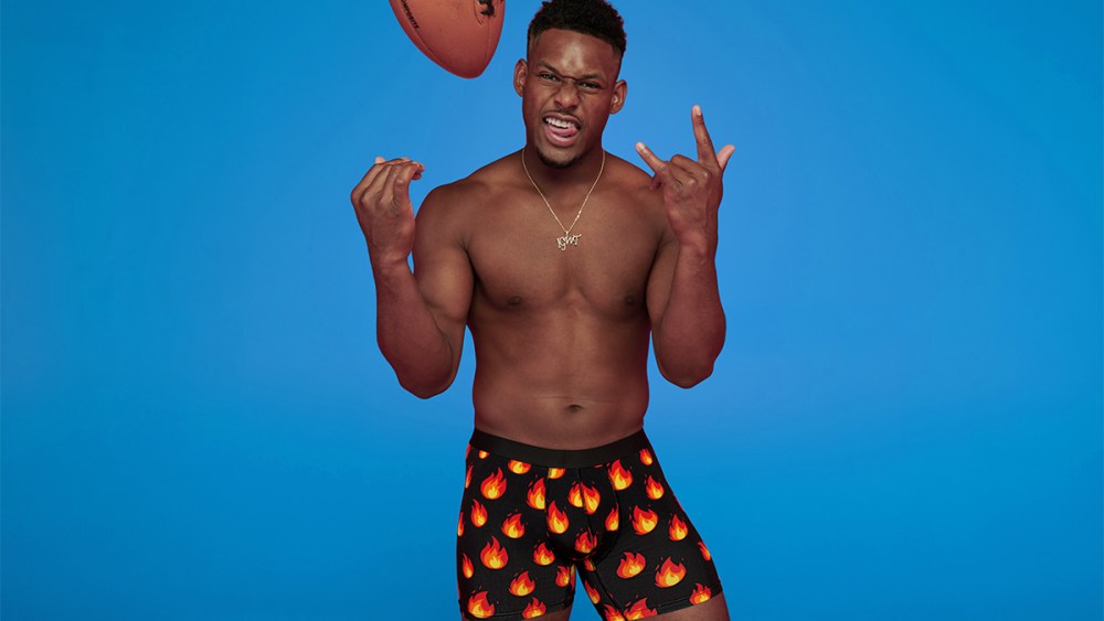JuJu Smith-Schuster in his MeUndies collaboration.