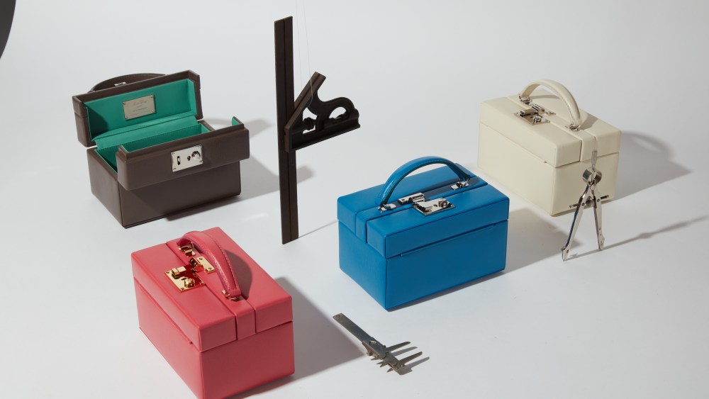 Mark Cross' new 1845 Mini Trunk bag.