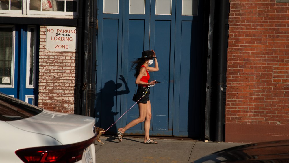 Masks as seen in the streets of Brooklyn, N.Y., and Los Angeles.