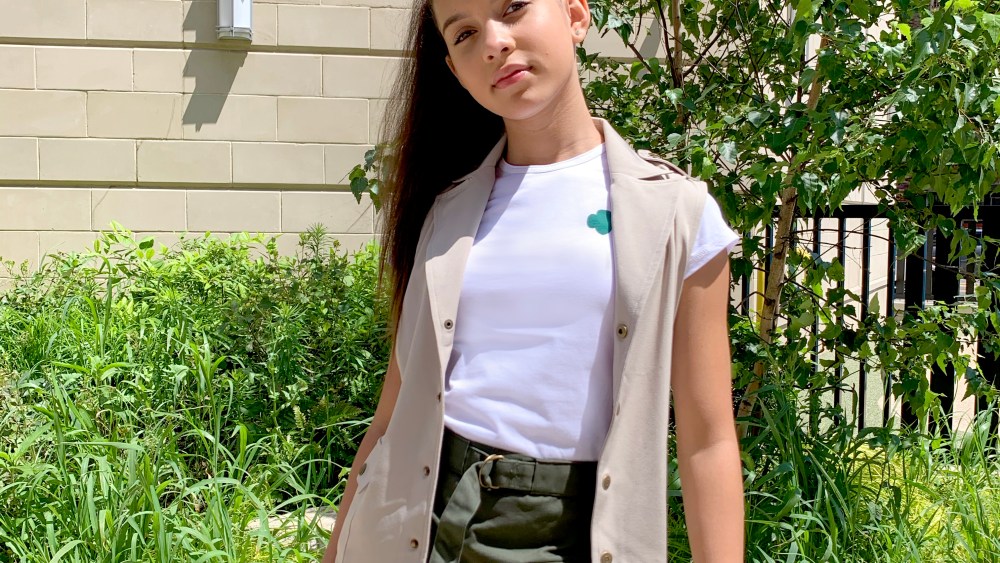 A look from the new Girl Scouts uniform, designed by FIT students.