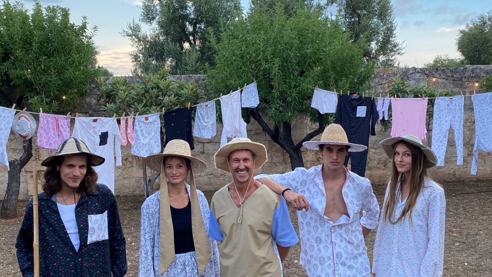 Miguel Arnau and friends during the launch event of the Marnau Project brand