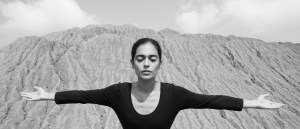 Shirin Neshat. Untitled, from Roja Series, 2016. Black and white photograph 17 x 7 1⁄4 (image size). 19 x 13 inches (paper size). Courtesy of the artist.