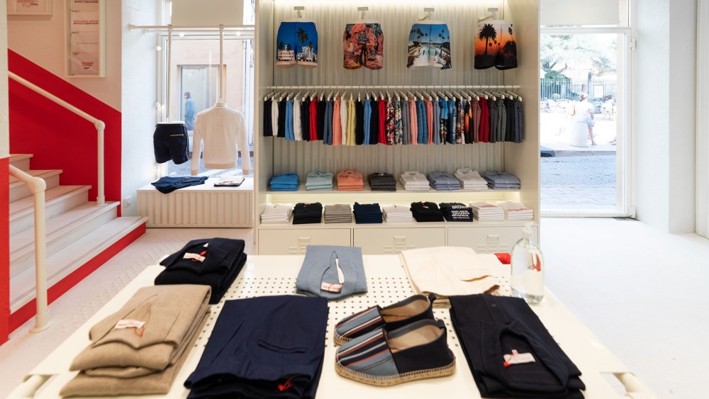 The Orlebar Brown store in St. Tropes.