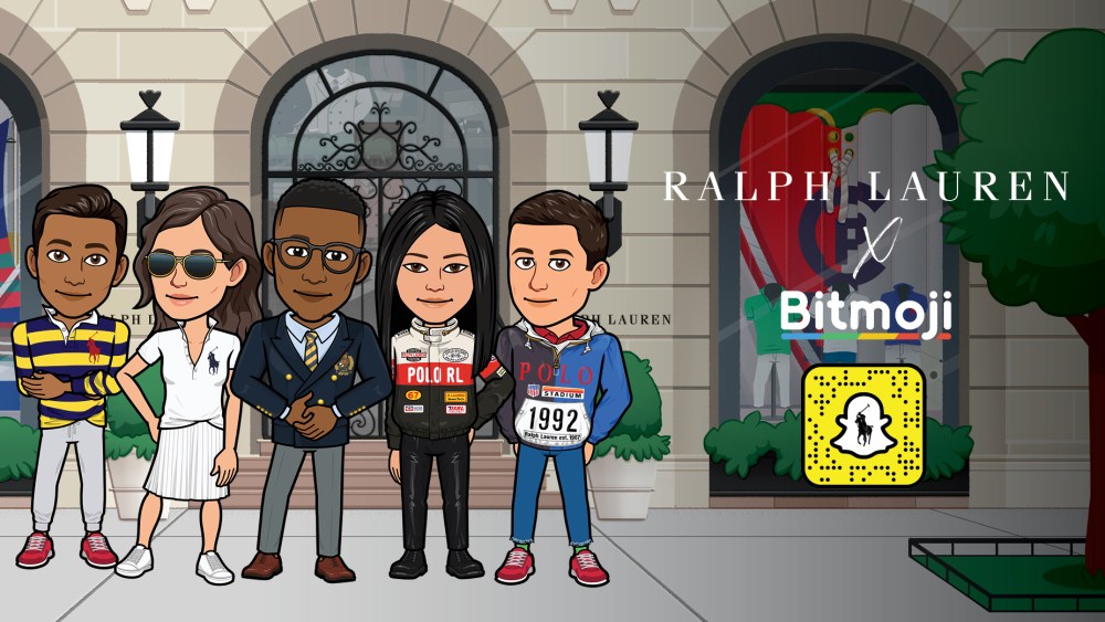 Ralph Lauren Snap Bitmoji wardrobe