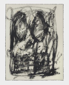 Rashid Johnson. Untitled, 2020. Enamel silkscreen resist with hand application of pigment. 25 1⁄2 x 19 1⁄2 inches. Courtesy of the artist.