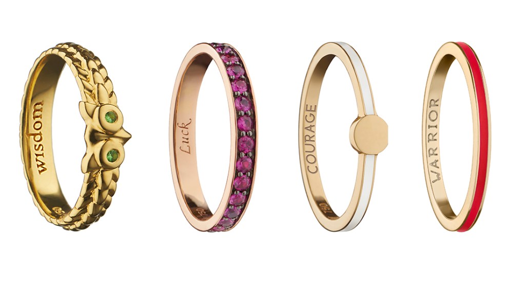 Several rings from the Monica Rich Kosann x Amber Vittoria collaboration.