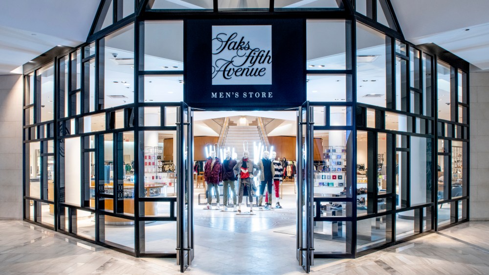 The new Saks men’s store in Boston.