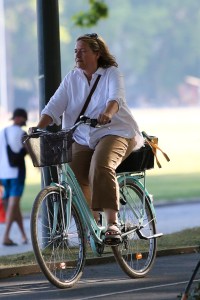 A street style look from Annecy.