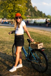 A street style look from Annecy.