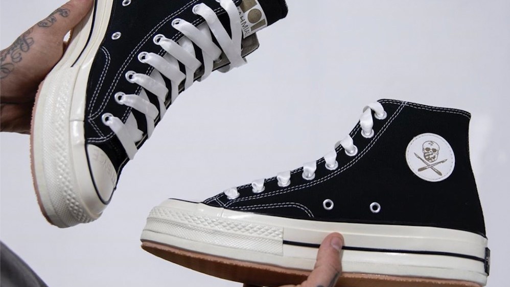 Sneaker artist Shoe Surgeon and apparel brand Nahmias dropped a custom, limited-edition Converse 70 sneaker with refined materials.